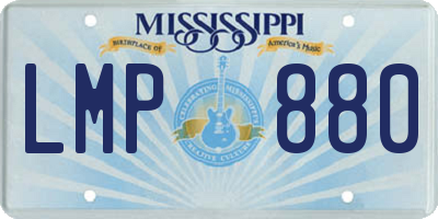 MS license plate LMP880