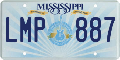 MS license plate LMP887