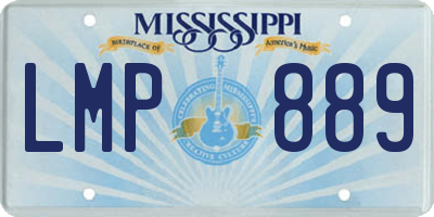 MS license plate LMP889