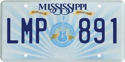 MS license plate LMP891