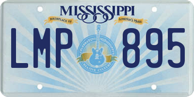 MS license plate LMP895
