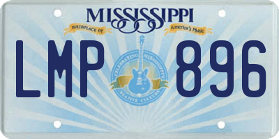 MS license plate LMP896