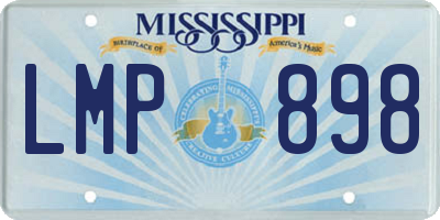 MS license plate LMP898