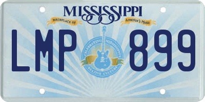 MS license plate LMP899