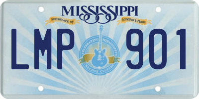 MS license plate LMP901
