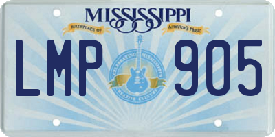 MS license plate LMP905