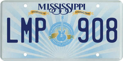 MS license plate LMP908