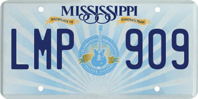 MS license plate LMP909