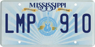 MS license plate LMP910