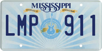 MS license plate LMP911