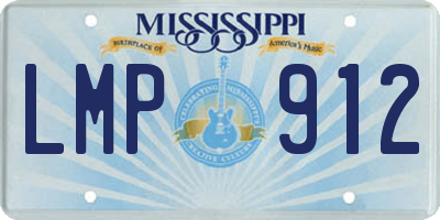 MS license plate LMP912