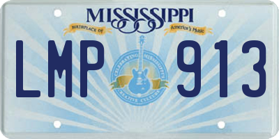 MS license plate LMP913