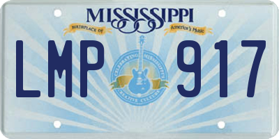MS license plate LMP917