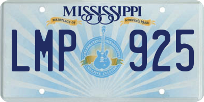 MS license plate LMP925