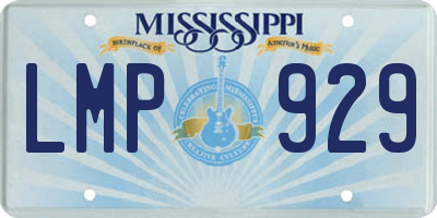 MS license plate LMP929