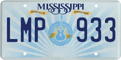 MS license plate LMP933