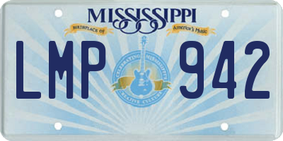 MS license plate LMP942