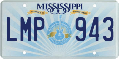 MS license plate LMP943