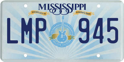 MS license plate LMP945