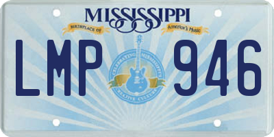 MS license plate LMP946