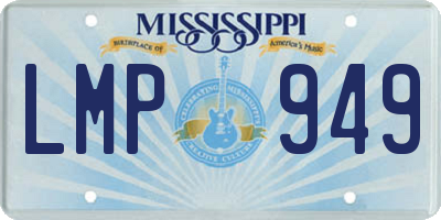 MS license plate LMP949