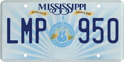 MS license plate LMP950