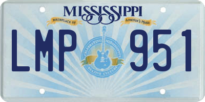 MS license plate LMP951
