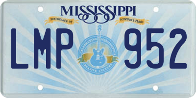 MS license plate LMP952