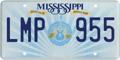 MS license plate LMP955