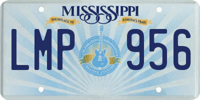 MS license plate LMP956