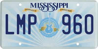 MS license plate LMP960