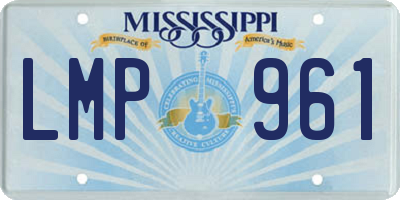 MS license plate LMP961