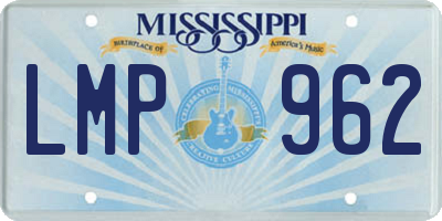 MS license plate LMP962