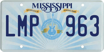 MS license plate LMP963