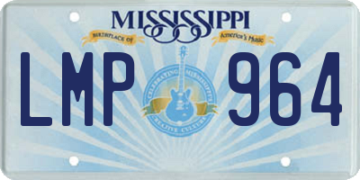 MS license plate LMP964