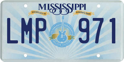 MS license plate LMP971