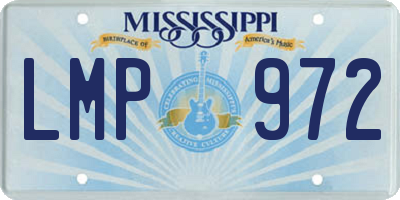 MS license plate LMP972