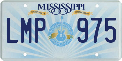 MS license plate LMP975