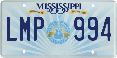 MS license plate LMP994