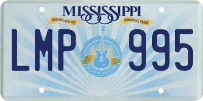 MS license plate LMP995