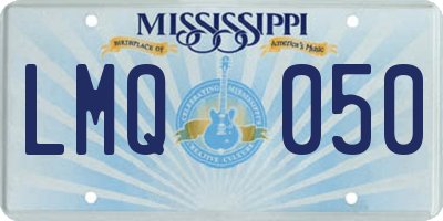 MS license plate LMQ050