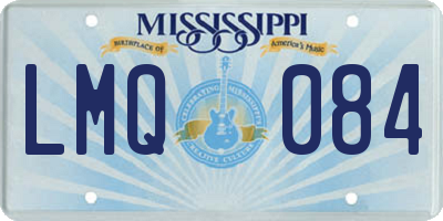 MS license plate LMQ084