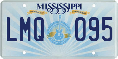 MS license plate LMQ095