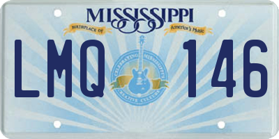 MS license plate LMQ146