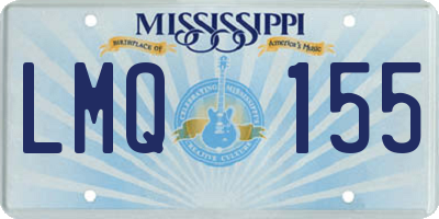 MS license plate LMQ155
