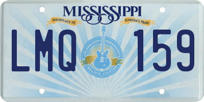 MS license plate LMQ159