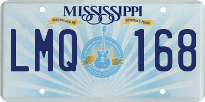 MS license plate LMQ168