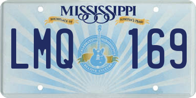 MS license plate LMQ169