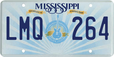 MS license plate LMQ264