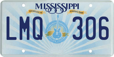 MS license plate LMQ306